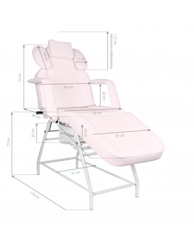 PINK TREATMENT CHAIR FOR LASHES IVETTE