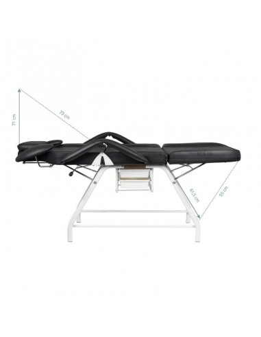 BLACK IVETTE EYELASH TREATMENT CHAIR