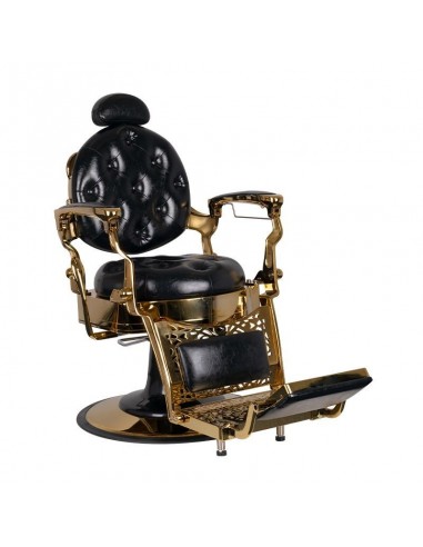 GABBIANO BARBER CHAIR TITO GOLD BLACK