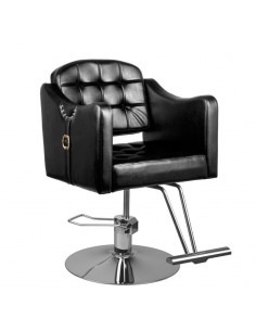 HAIR SYSTEM HAIRDRESSING CHAIR 0-90 BLACK