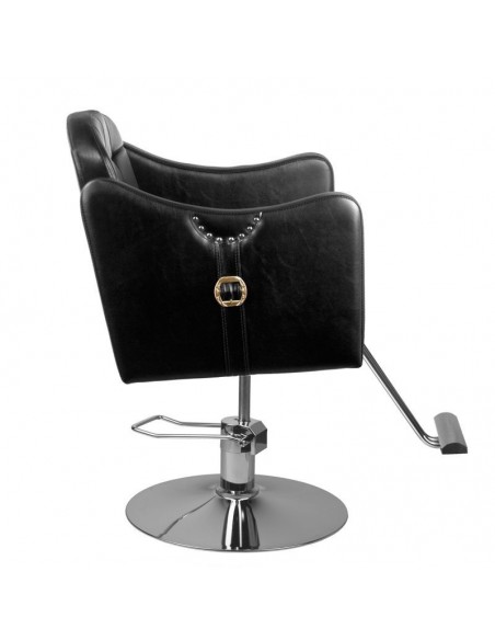 HAIR SYSTEM HAIRDRESSING CHAIR 0-90 BLACK