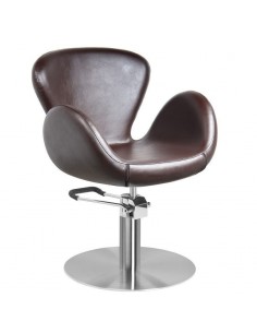GABBIANO HAIRDRESSING CHAIR AMSTERDAM BROWN