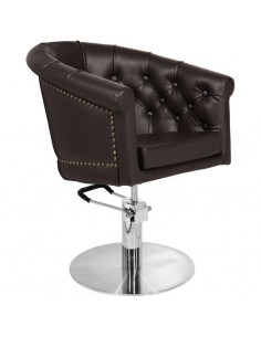 GABBIANO HAIRDRESSING CHAIR LONDON BROWN