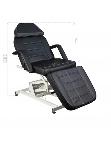 COSMETIC ELECTRIC CHAIR. AZZURRO 673A 1 MOTOR BLACK