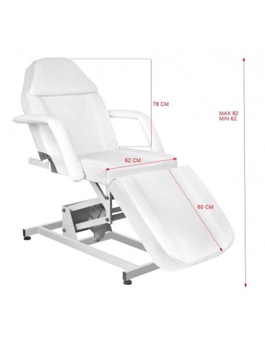 COSMETIC ELECTRIC CHAIR. AZZURRO 673A 1 MOTOR WHITE