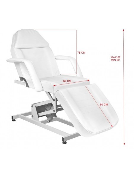 COSMETIC ELECTRIC CHAIR. AZZURRO 673A 1 MOTOR WHITE