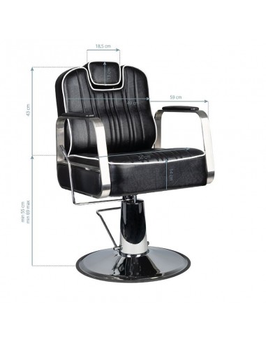 GABBIANO BARBER CHAIR MATTEO BLACK