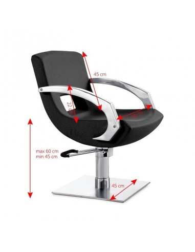 GABBIANO HAIRDRESSING CHAIR Q-3111 BLACK