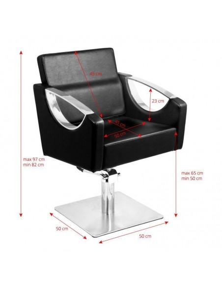 GABBIANO HAIRDRESSING CHAIR TALIN BLACK