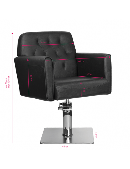 GABBIANO HAIRDRESSING CHAIR HAMBURG BROWN