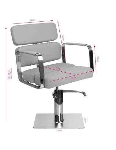 GABBIANO HAIRDRESSING CHAIR PORTO GRAY