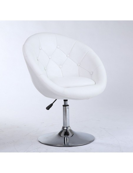 Bellafurniture White Salon Chair BFHC8516. White Chair for hairdressers and beauty salon. Stylish beauty salon chairs.