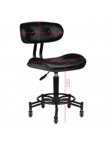 GABBIANO FLORENCE STOOL BLACK
