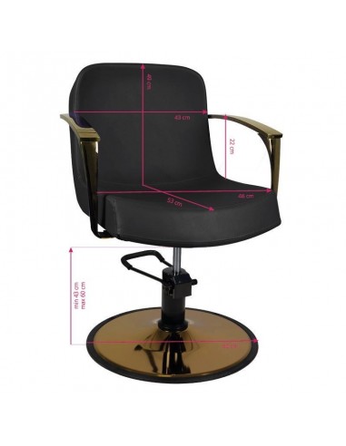 GABBIANO STYLING CHAIR GOLDEN BOLONIA BLACK