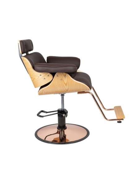 GABBIANO HAIRDRESSING CHAIR FLORENCE BROWN