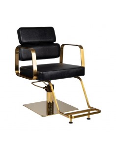 GABBIANO HAIRDRESSING CHAIR PORTO GOLD BLACK