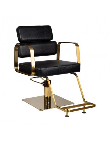 GABBIANO HAIRDRESSING CHAIR PORTO GOLD BLACK