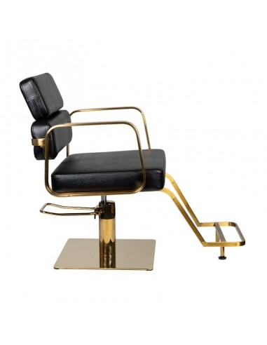 GABBIANO HAIRDRESSING CHAIR PORTO GOLD BLACK