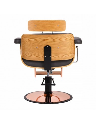 GABBIANO HAIRDRESSING CHAIR FLORENCE WITH ADJUSTABLE HEADREST GRAY