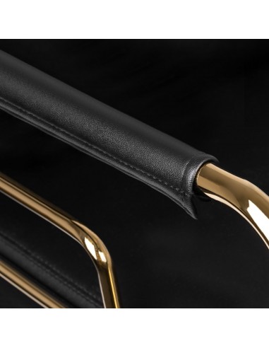 GABBIANO HAIRDRESSING CHAIR PRATO GOLD - BLACK