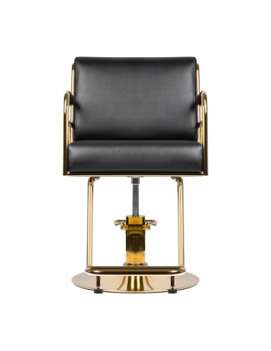 GABBIANO HAIRDRESSING CHAIR PRATO GOLD - BLACK