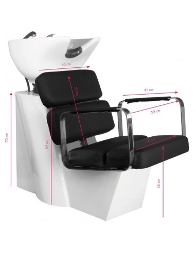 GABBIANO PORTO HAIR WASH UNIT BLACK