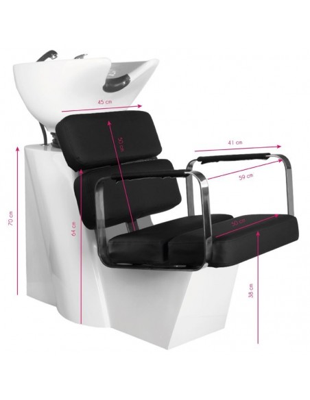 GABBIANO PORTO HAIR WASH UNIT BLACK