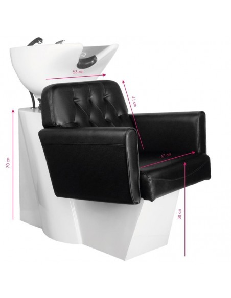 GABBIANO HAIR WASH UNIT HAMBURG BLACK