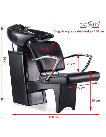 GABBIANO HAIR WASH UNIT Q-2278 BLACK
