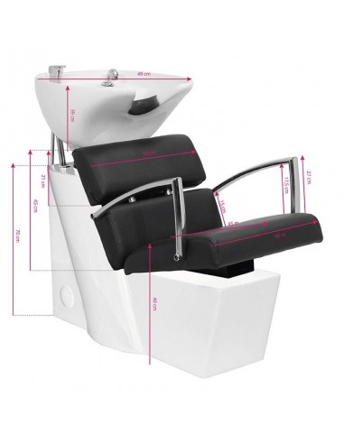 GABBIANO HAIR WASH UNIT BRUSSELS BLACK