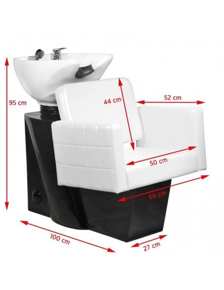 GABBIANO HAIR WASH UNIT ANKARA WHITE