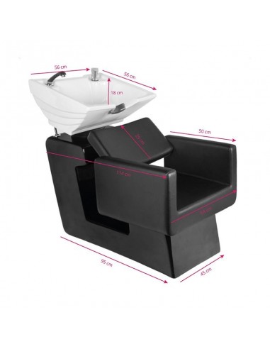 GABBIANO HAIR WASH UNIT TURIN BLACK