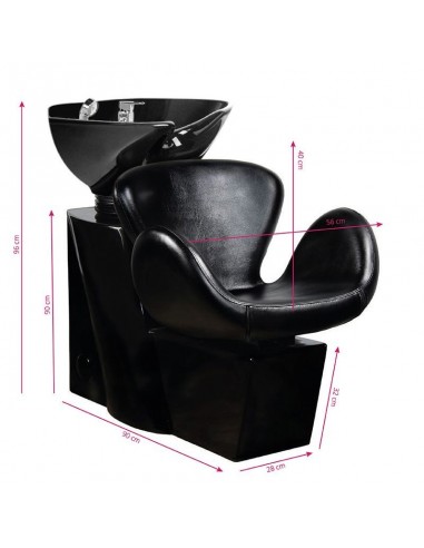 GABBIANO HAIR WASH AMSTERDAM BLACK / BLACK BOWL