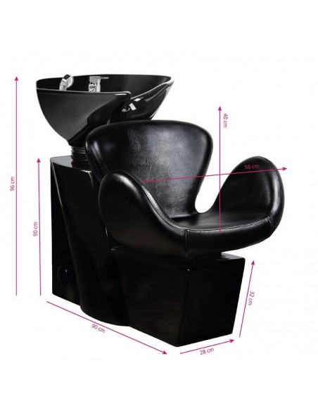 GABBIANO HAIR WASH AMSTERDAM BLACK / BLACK BOWL