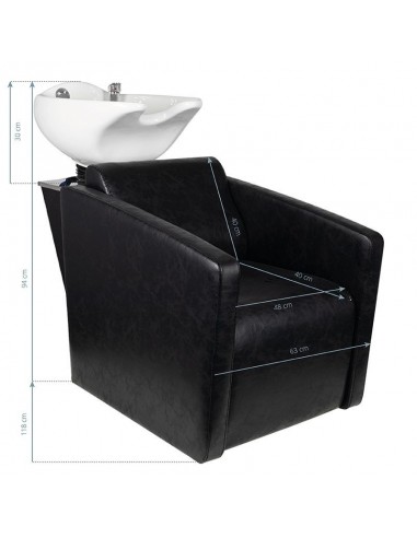 HAIR SYSTEM HSB79 BLACK HAIR WASH