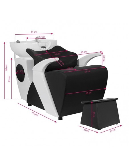 GABBIANO HAIR WASH UNIT C024 BLACK