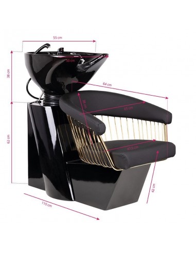GABBIANO HAIR WASH UNIT LILLE BLACK GOLD