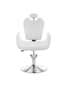 RECLINING STYLING CHAIR WHITE