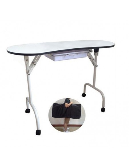 Folding desk 4031 white + bag