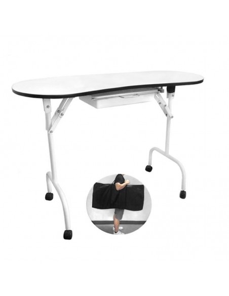 Folding desk 4031 white + bag