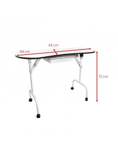 Folding desk 4031 white + bag