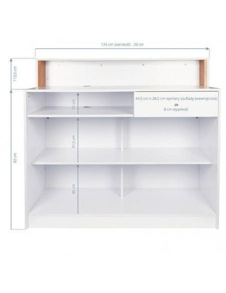 Gabbiano reception Pearl white