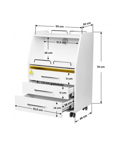 Podological helper 601 white