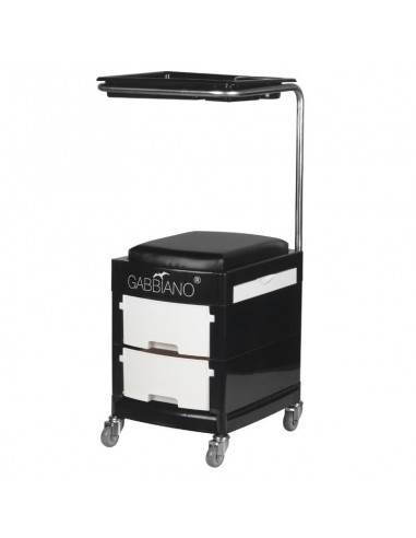 Helper - pedicure stool 16 plus black/white