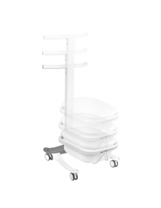 Comfort pedicure tray on wheels with Lift function