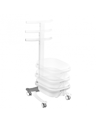 Comfort pedicure tray on wheels with Lift function