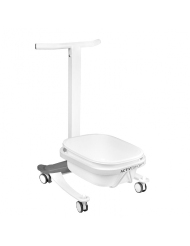 Comfort pedicure tray on wheels with Lift function