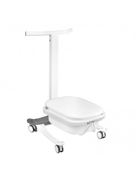 Comfort pedicure tray on wheels with Lift function