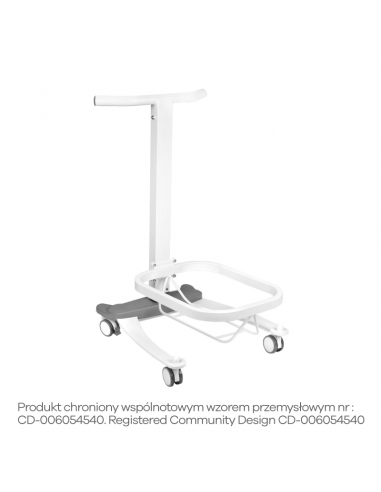 Comfort pedicure tray on wheels with Lift function