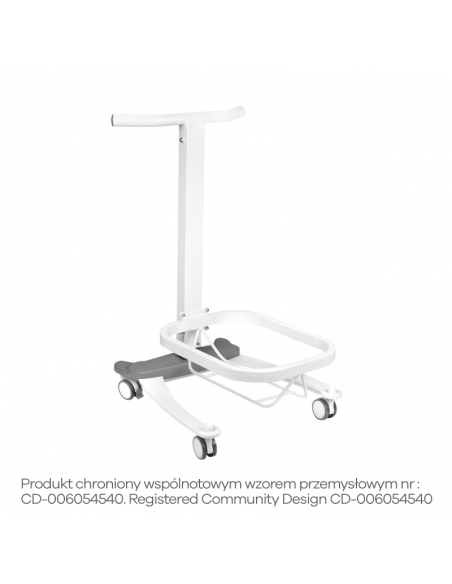 Comfort pedicure tray on wheels with Lift function